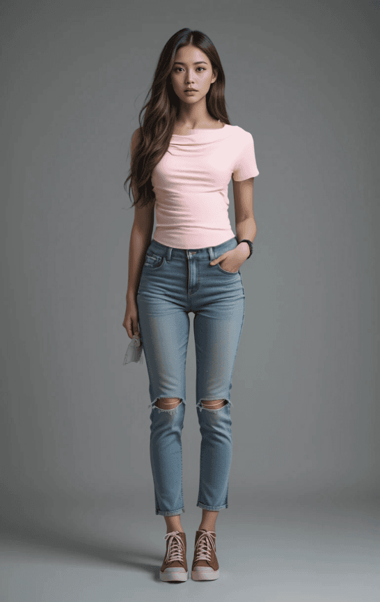 모델과 의상 합성