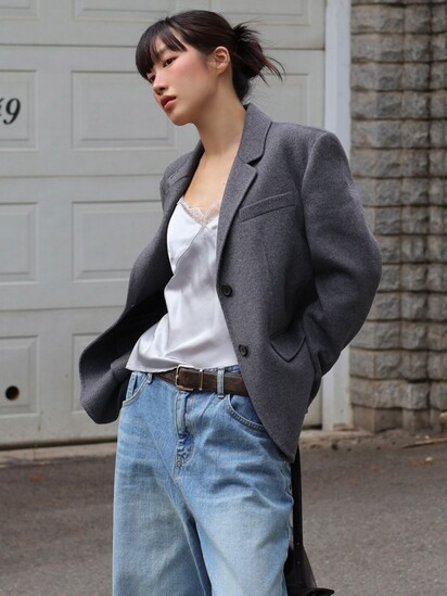 룩캐스트 [20%쿠폰] [단독]에일린 울 핸드메이드 자켓 / AILEEN WOOL HANDMADE JACKET_3colors